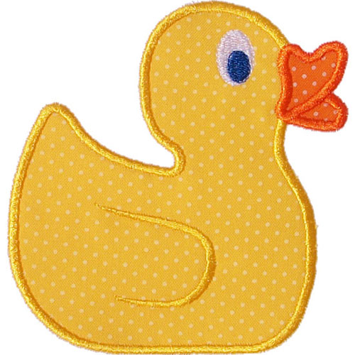 Rubber Duck Applique Design