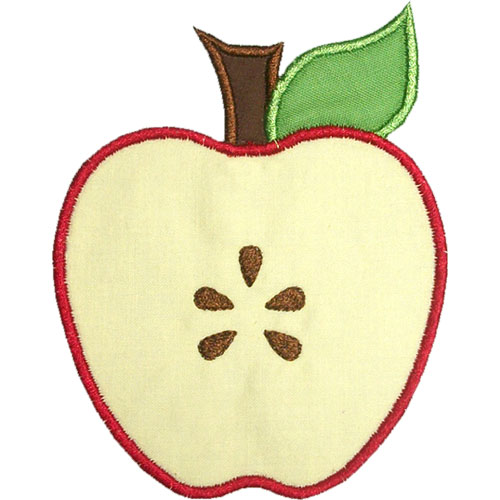 apple cut in half clipart - photo #10