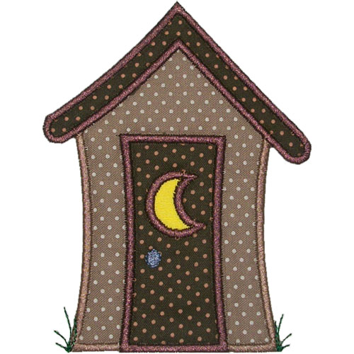 Country Outhouse Applique Design
