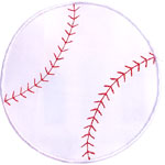 Baseball Applique Design