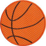 Basketball Applique Design