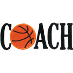 Basketball Coach Applique Design