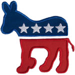 Democratic Donkey Applique Design