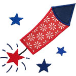 Firecracker Applique Design