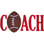 Football Coach Applique Design