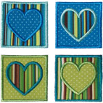 Framed Heart Quilt Applique Design