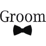 Groom Lettering Applique Design