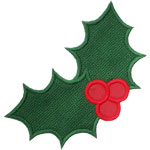 Holiday Holly Applique Design