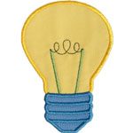 Light Bulb Applique Design