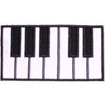 Piano Keys Applique Design