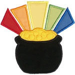 Pot of Gold Applique Design