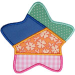 Quilted Star Applique Design