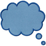 Quote Cloud Applique Design