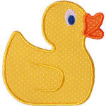 Rubber Duck Applique Design