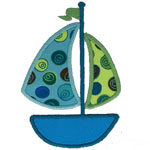 Sailboat Applique Design