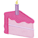 Slice of Cake Applique Design