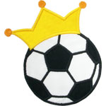 Soccer Crown Applique Design