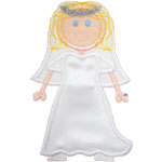 Stick Bride Applique Design