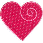 Swirled Heart Applique Design