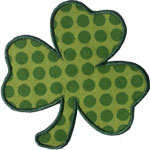 Three Leaf Clover Applique Design