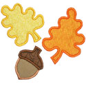 Acorn Leaves Applique Design