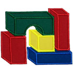 Building Blocks Applique Design