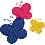 Butterflies Applique Design