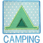 Camping Sign Applique Design