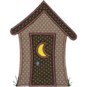 Country Outhouse Applique Design