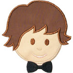 Groom Head Applique Design