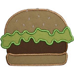 Hamburger Applique Design