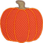 Harvest Pumpkin Applique Design
