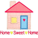 Home Sweet Home Applique Design