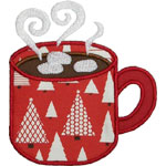 Hot Cocoa Mug Applique Design