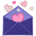 Love Letter Applique Design