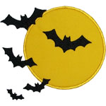 Moon Bats Applique Design