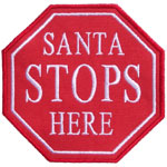 Santa Stops Here Applique Design