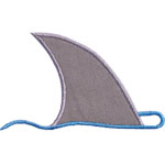 Shark Fin Applique Design