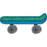 Skateboard Applique Design