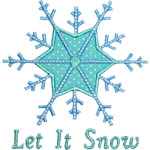 Snowflake Applique Design