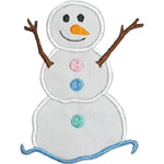 Snowman Applique Design