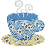 Teacup Applique Design