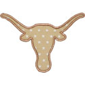 Texas Longhorn Applique Design