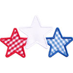 Three Stars Applique Design