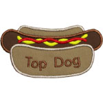 Top Hotdog Applique Design