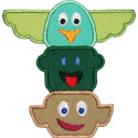 Totem Pole Applique Design