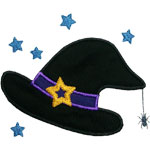 Witch Hat Applique Design