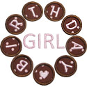 Birthday Girl Circle Applique Design