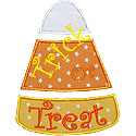 Candy Corn Trick Or Treat Applique Design