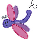 Dragonfly Applique Design